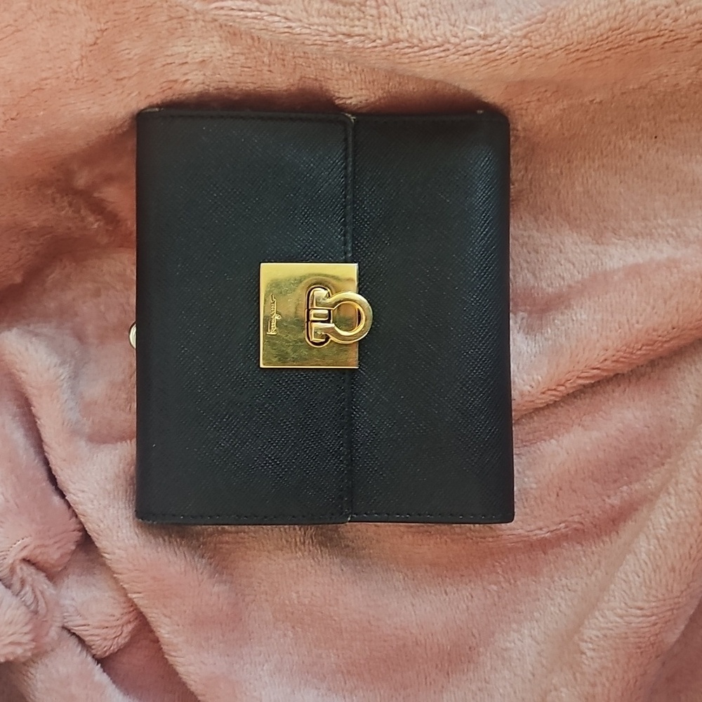 Authentic Salvatore Ferragamo wallet, black